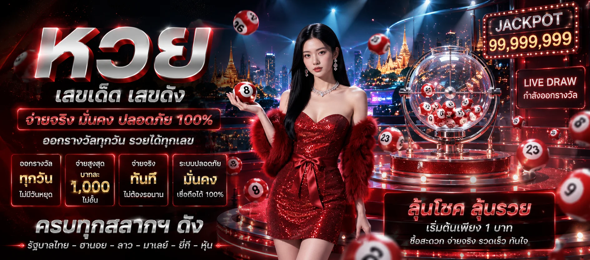 หน้าแทงหวยออนไลน์ LUCIABET จ่ายบาทละ 900 ทุกประเภทหวย
